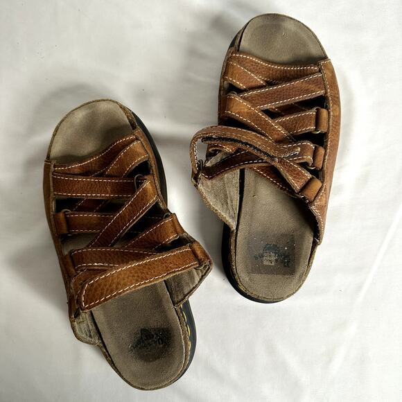 Vintage Dr. Martens Dune Fisherman Leather Chunky Sole Platform Sandals Sz US 10 - Picture 15 of 16